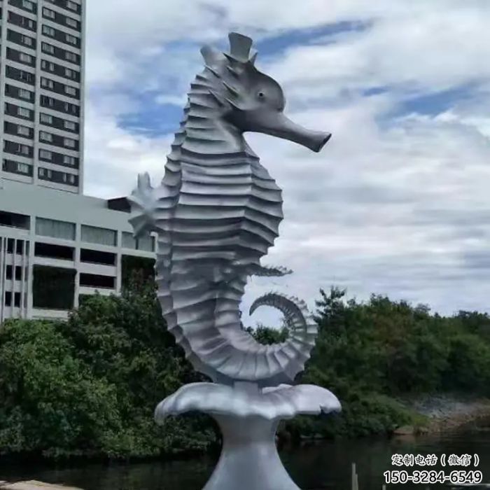 城市河馬雕塑，公園動漫雕塑，仿銅效果