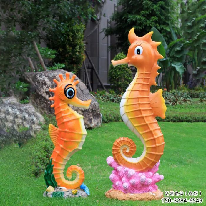 抽象河馬雕塑，動漫海洋雕塑，卡通主題
