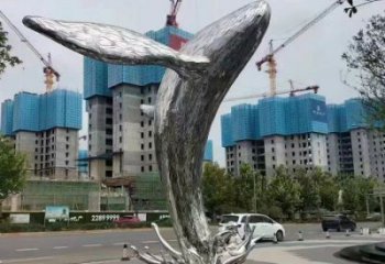 鯨魚雕塑廠家，烤漆彩繪工藝，公園廣場景觀雕塑