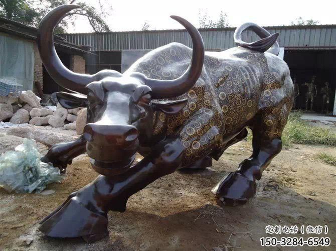 水牛雕塑制作，田間景觀小品，抽象原理