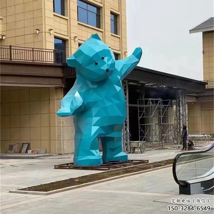 大熊雕塑廠家，酒店房地產(chǎn)雕塑，彩繪景觀小品
