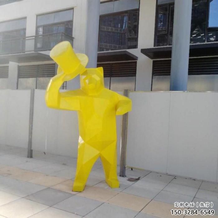 戶外大熊雕塑，公園廣場(chǎng)雕塑，仿真彩繪工藝制作