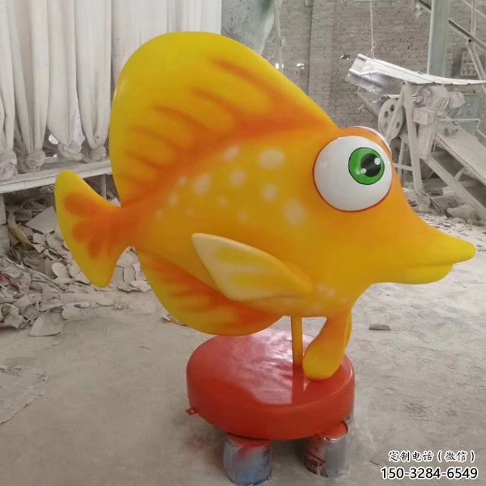抽象卡通劍魚(yú)雕塑c廠(chǎng)家，戶(hù)外街頭雕塑，海洋生物雕塑