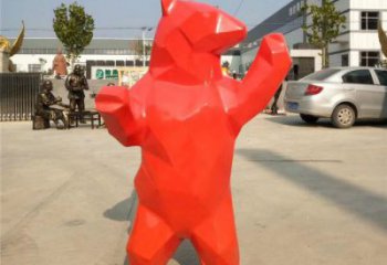 仿真大熊雕塑廠家，酒店房地產(chǎn)雕塑，現(xiàn)代景觀小品