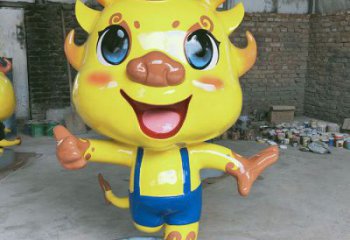 卡通龍形雕塑，抽象彩繪工藝，動(dòng)漫動(dòng)物擺件 (3)