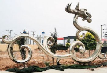 公園龍形雕塑廠家，動(dòng)物擺件，城市園林?jǐn)[件