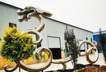 戶外龍形雕塑廠家，動物擺件，城市園林擺件