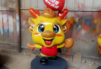 動(dòng)漫龍形雕塑廠家，動(dòng)漫動(dòng)物小品，彩繪工藝效果