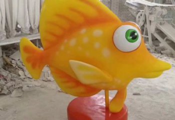 抽象卡通劍魚雕塑c廠家，戶外街頭雕塑，海洋生物雕塑