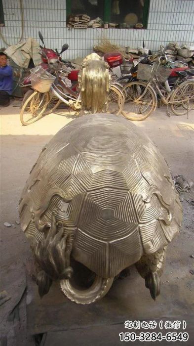 風景區(qū)海龜?shù)袼苄Ч麍D 售樓處廣場雕塑 仿古擺件