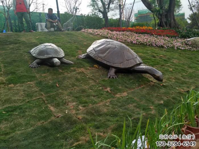 公園海龜?shù)袼苌a(chǎn)商 酒店門口雕塑 彩繪擺件
