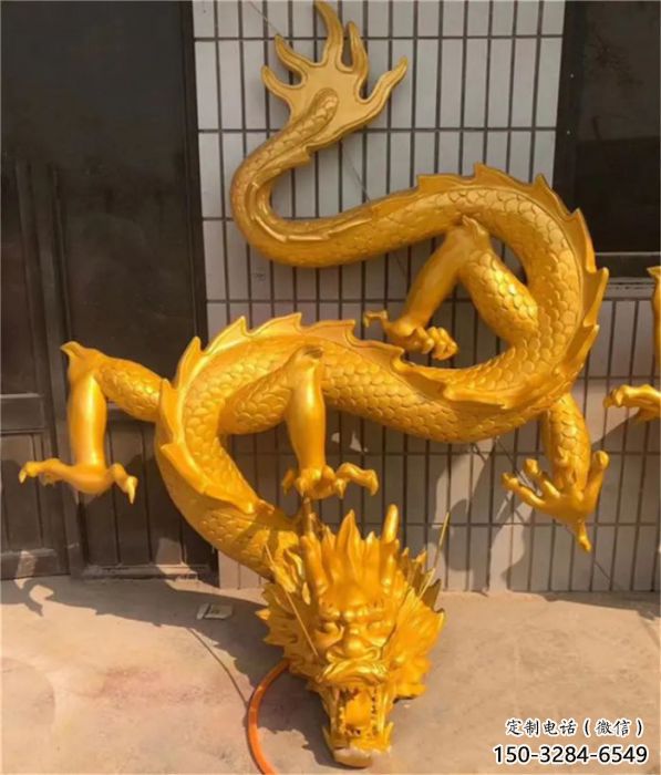 仿真龍頭雕塑廠家，公園動(dòng)物雕塑，房地產(chǎn)售樓處擺件