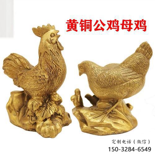 家禽小雞雕塑，動物主題，彩繪工藝