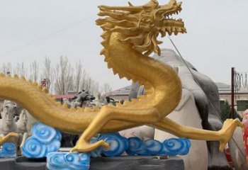 龍頭雕塑廠家，玻璃鋼動(dòng)物雕塑，房地產(chǎn)售樓處擺件