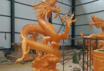 生產(chǎn)龍頭雕塑廠家，仿銅動物雕塑，房地產(chǎn)售樓處擺件