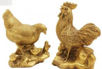 操場(chǎng)小雞雕塑，公園題材，彩繪工藝效果