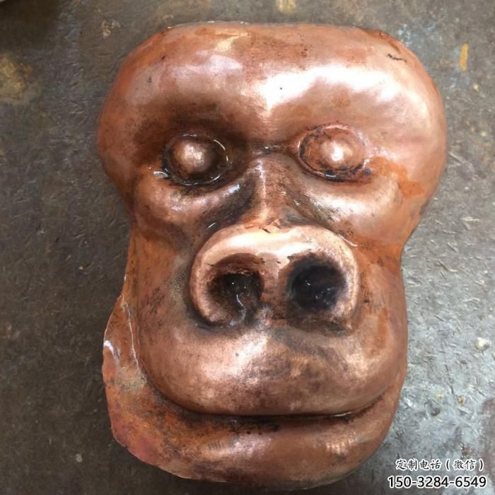 校園猩猩雕塑廠家，動物題材，仿古工藝