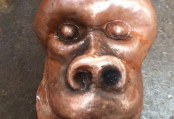 校園猩猩雕塑廠家，動物題材，仿古工藝