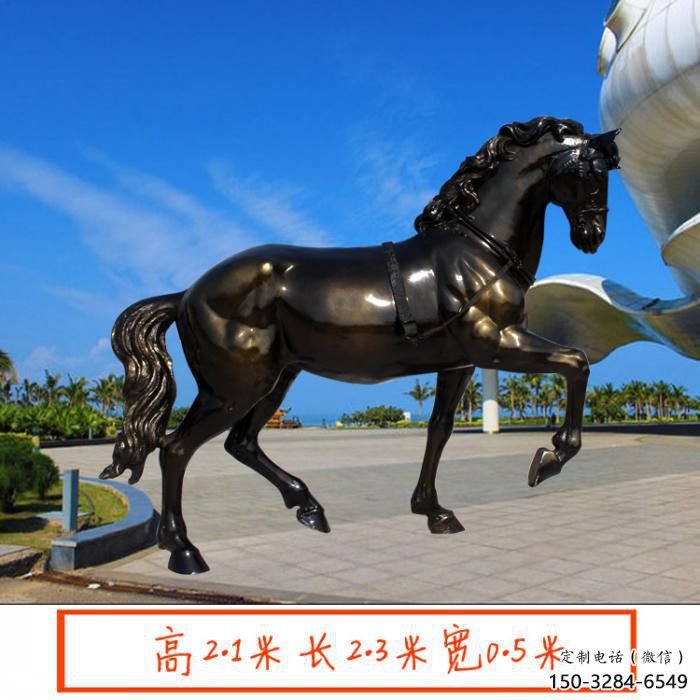 公園小馬雕塑廠家，景觀題材，鍍銅工藝