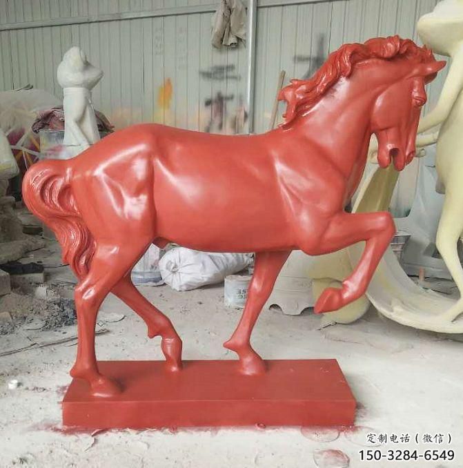 彩繪小馬雕塑預(yù)定，仿真動(dòng)物主題，噴漆工藝