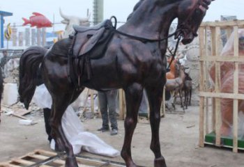 步行街小馬雕塑廠家，景觀主題，古銅工藝