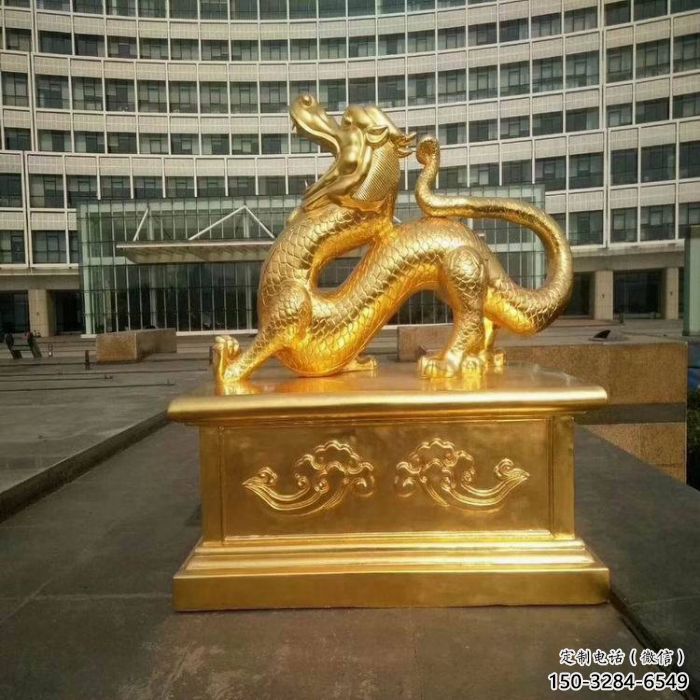 大型白虎雕塑，鍍金歐式雕塑，鍍金工藝