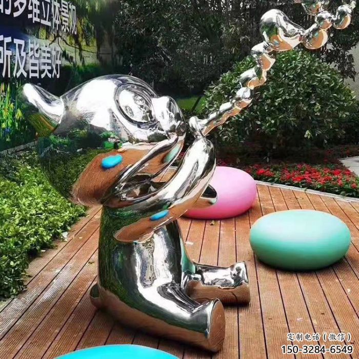抽象貓咪雕塑廠，戶外歐式雕塑，仿古擺件