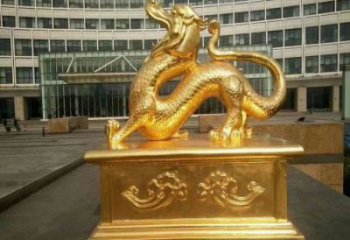 大型白虎雕塑，鍍金歐式雕塑，鍍金工藝