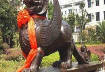 公園白虎雕塑，鍍金歐式雕塑，仿古擺件