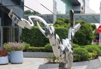 大型貓咪雕塑廠家，抽象歐式雕塑，動(dòng)物景觀工藝