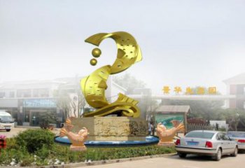 海洋館魚形雕塑，海洋生物雕塑，仿銅工藝
