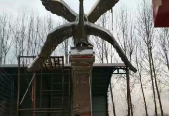 街道白鷺雕塑，鳥類景觀雕塑，美陳動物效果