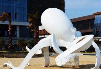 公園烏賊雕塑，生物景觀雕塑，玻璃鋼生物雕塑