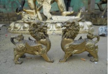 城市貔貅雕塑，動(dòng)物景觀雕塑，古銅效果