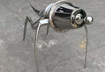 公園蝗蟲雕塑，鏡面動物雕塑，拋光工藝