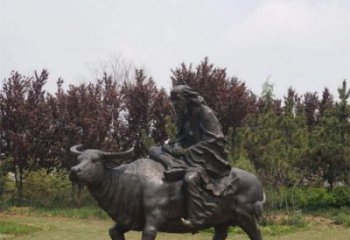 庭院老牛雕塑，仿真動(dòng)物雕塑，美陳形式