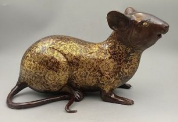 大型老鼠雕塑，仿真動物雕塑，仿古擺件