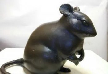 老鼠雕塑，鍍銅動物雕塑，仿真工藝