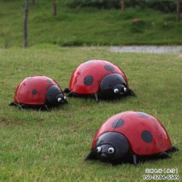 城市蟲(chóng)子雕塑，公園動(dòng)物雕塑，彩繪效果
