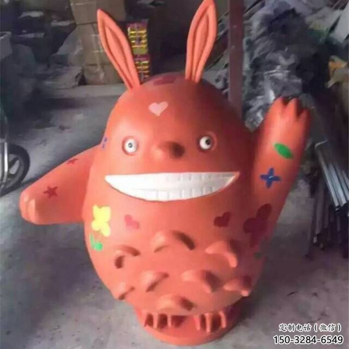 公園龍貓雕塑，烤漆卡通雕塑，動漫工藝