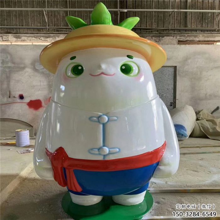 廣場龍貓雕塑，卡通動物雕塑，彩繪制造