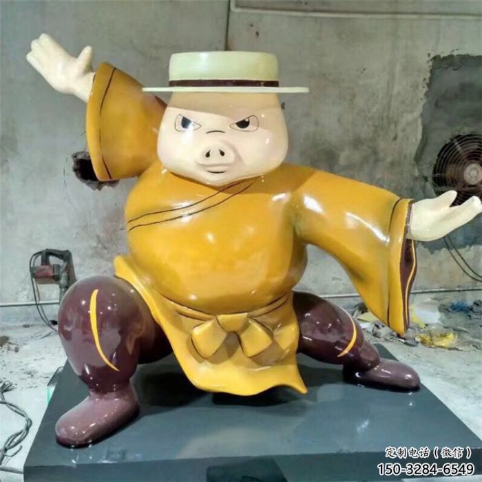 小區(qū)龍貓雕塑，卡通主題雕塑，抽象效果