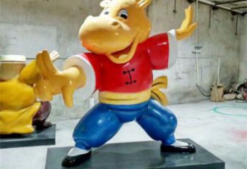 幼兒園龍貓雕塑，動(dòng)漫文化雕塑，彩繪工藝制作