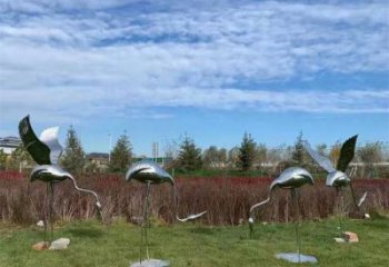 風(fēng)景區(qū)白鶴雕塑廠家 售樓處廣場雕塑 仿古擺件