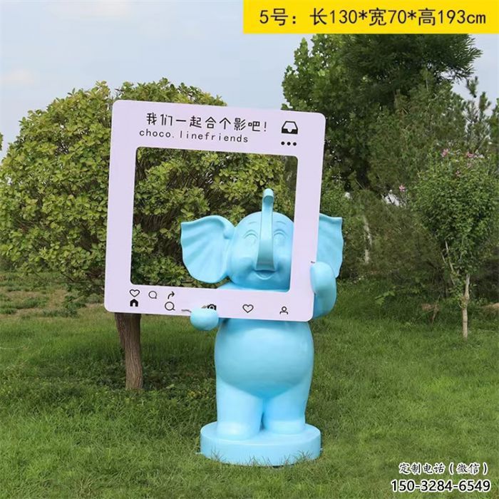 大象雕塑指用，景觀雕塑，彩繪大象雕塑點擊