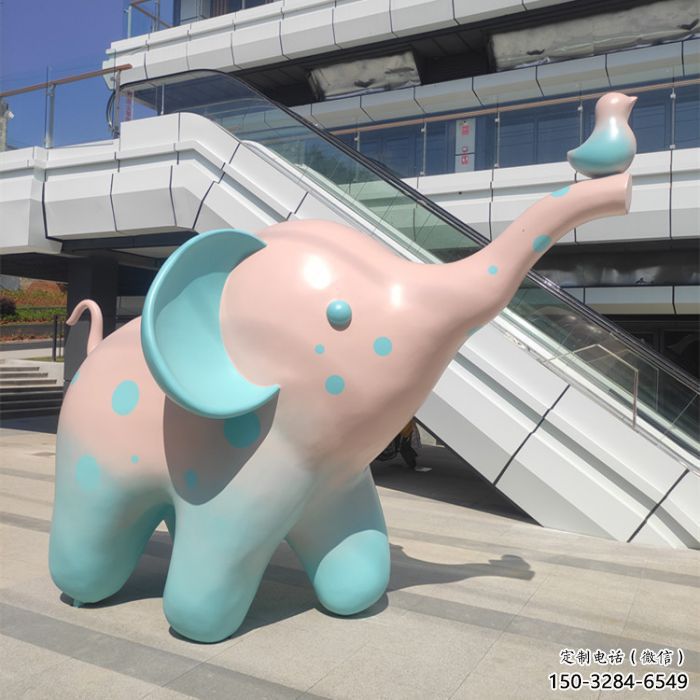 現(xiàn)代大象雕塑承接，歐式風(fēng)格，廣場彩繪大象雕塑精選