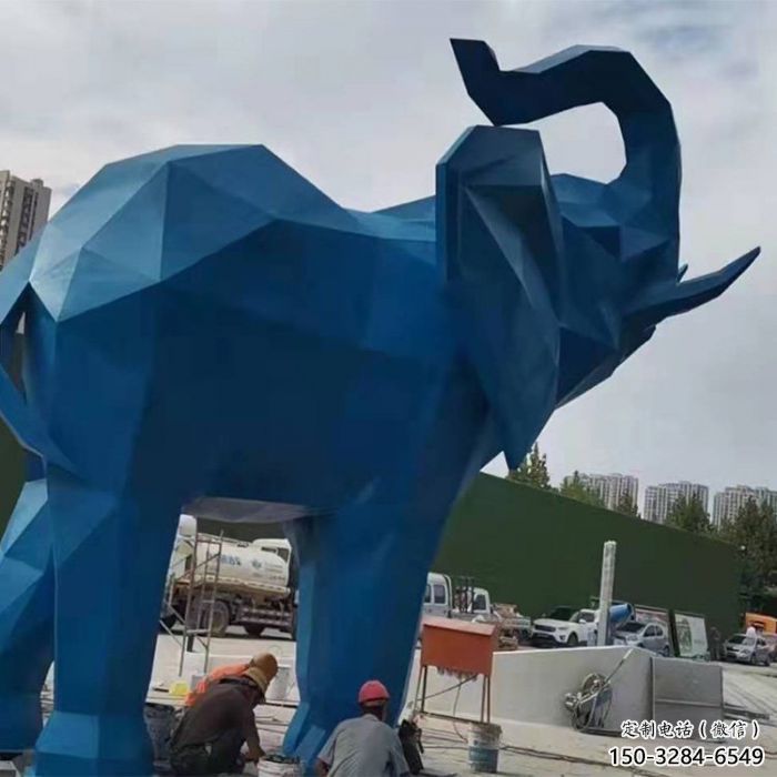 大象雕塑擺件制造，景觀擺件，烤漆大象雕塑選定