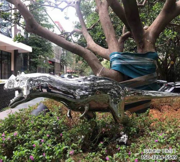 恐龍雕塑供需，圓雕系列，鏡面恐龍雕塑制造商