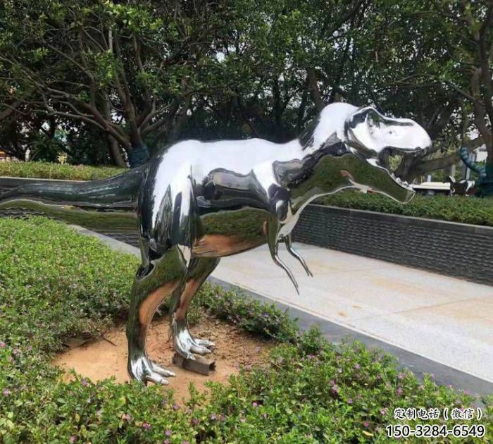 恐龍雕塑優(yōu)選，拋光藝術(shù)，景觀鏡面恐龍雕塑選用