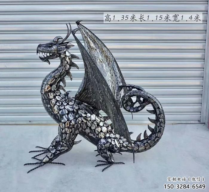 主題恐龍雕塑供給，中式工藝，景觀鐵藝恐龍雕塑精品